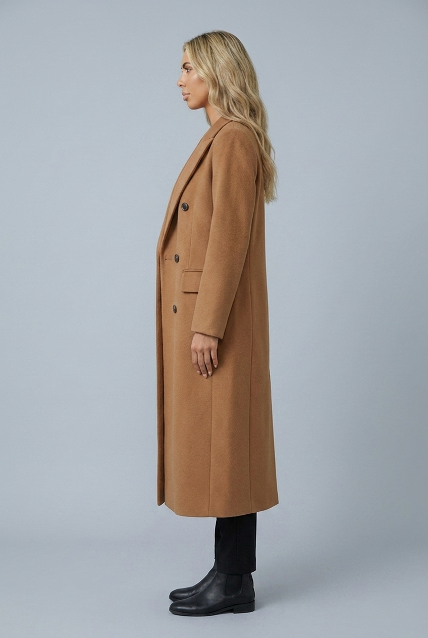 Manteau long croisé — Colette — Amielle Paris