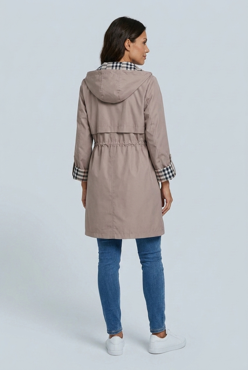 Parka mi-longue à capuche — Ambre — Amielle Paris