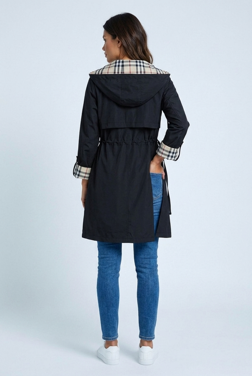 Parka mi-longue à capuche — Ambre — Amielle Paris
