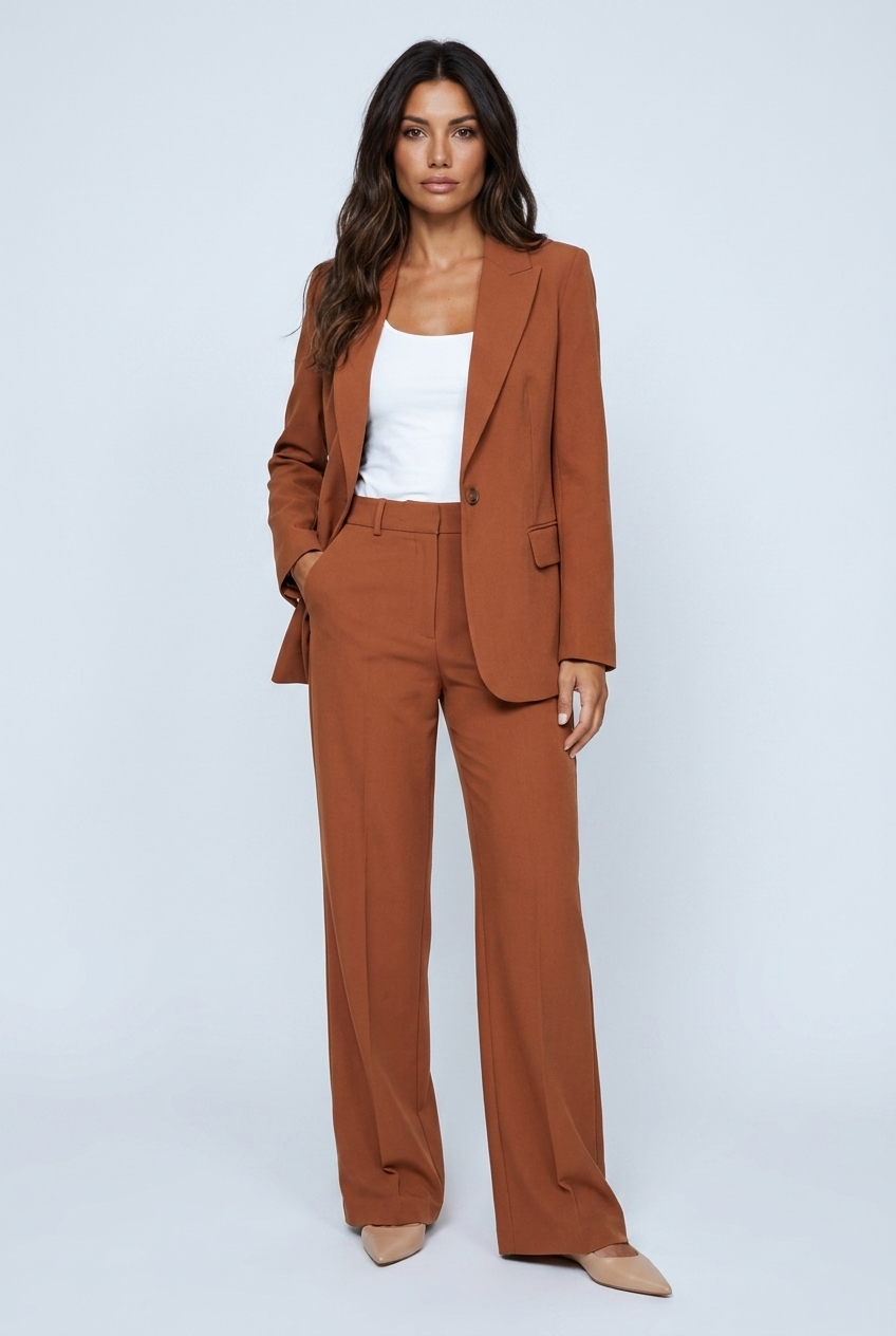Ines — Tailleur blazer et pantalon large — Amielle Paris