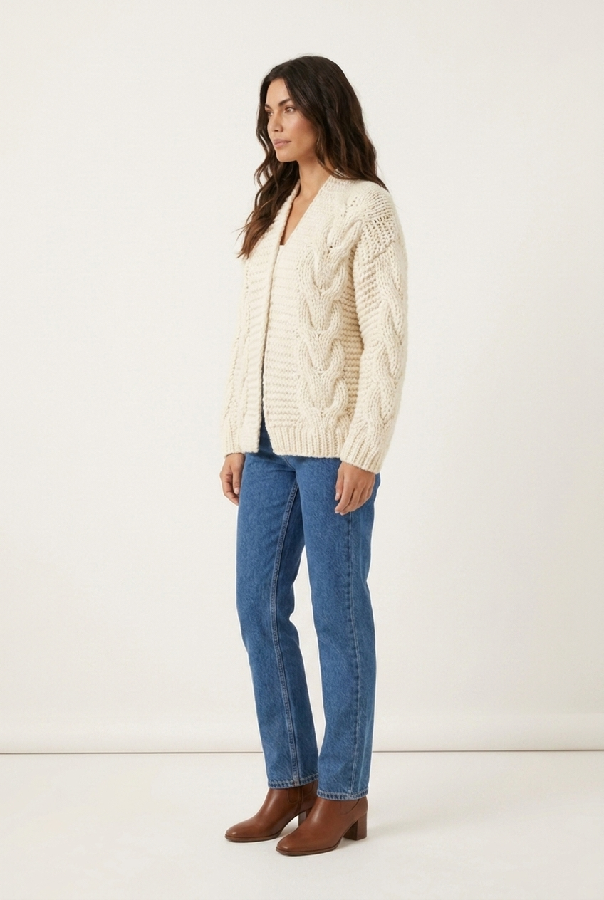 Cardigan en grosse maille Ambre — Amielle Paris