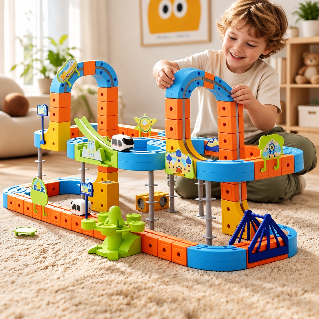 Circuit de train monorail magnétique à construire — vue 2