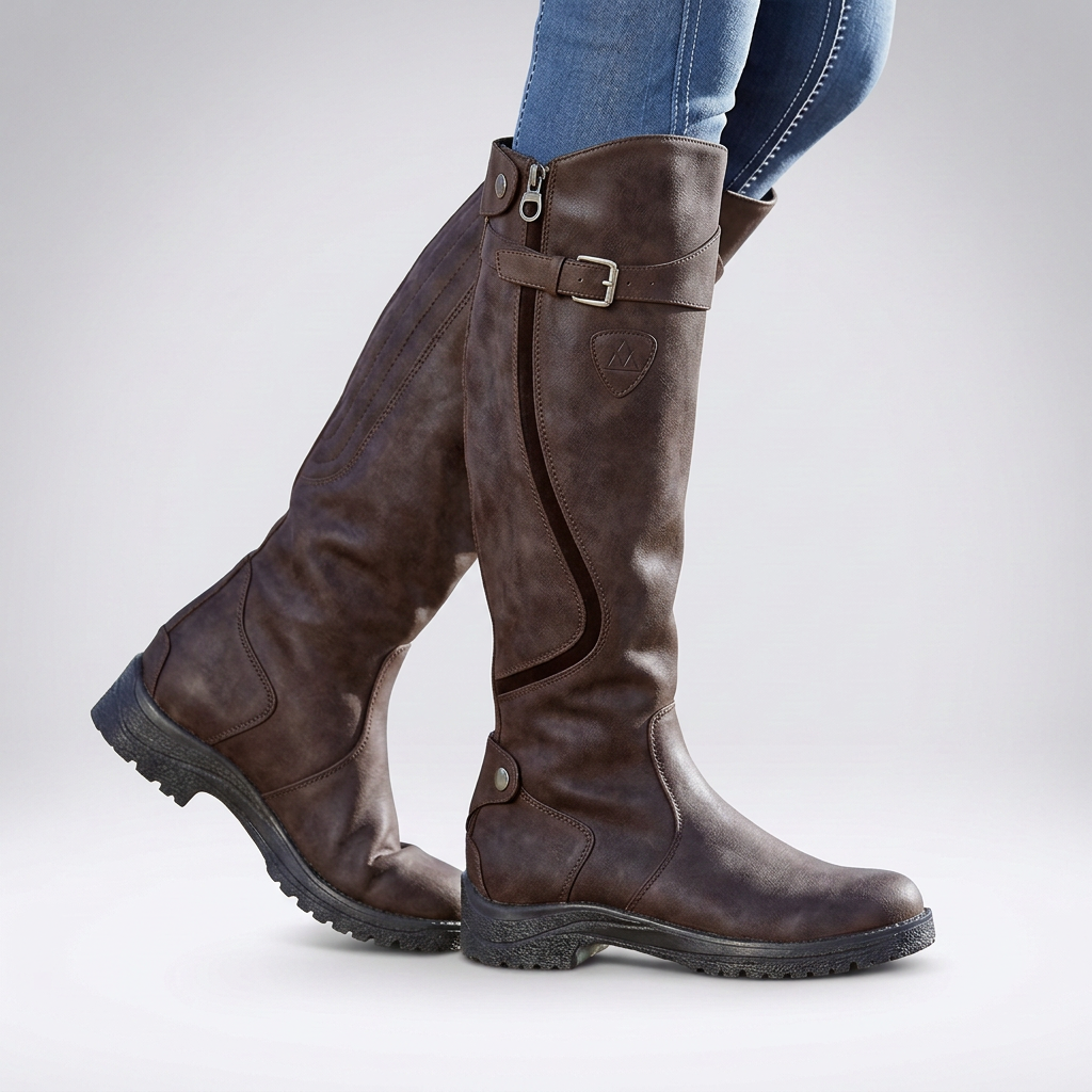 Bottes hautes à boucle ajustable — Amielle Paris
