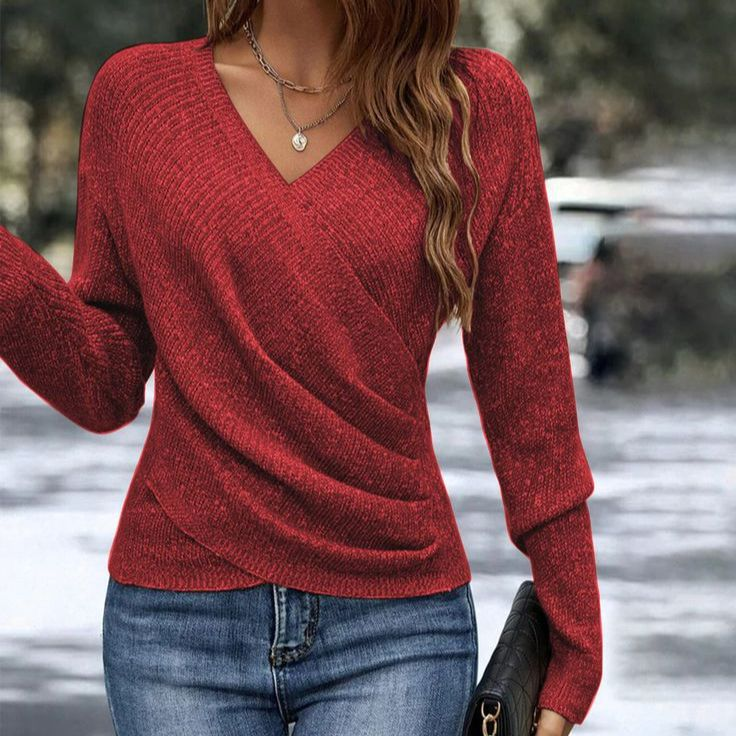 Natalie — Pull en maille à col V — Amielle Paris