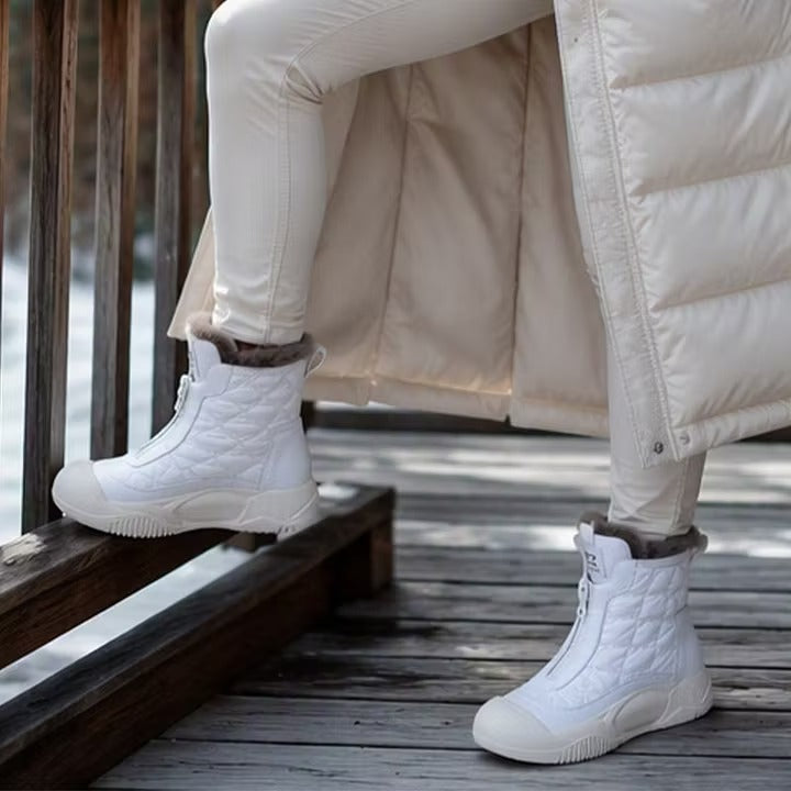 Ava — Bottes d’hiver rétro à doublure duveteuse — Amielle Paris