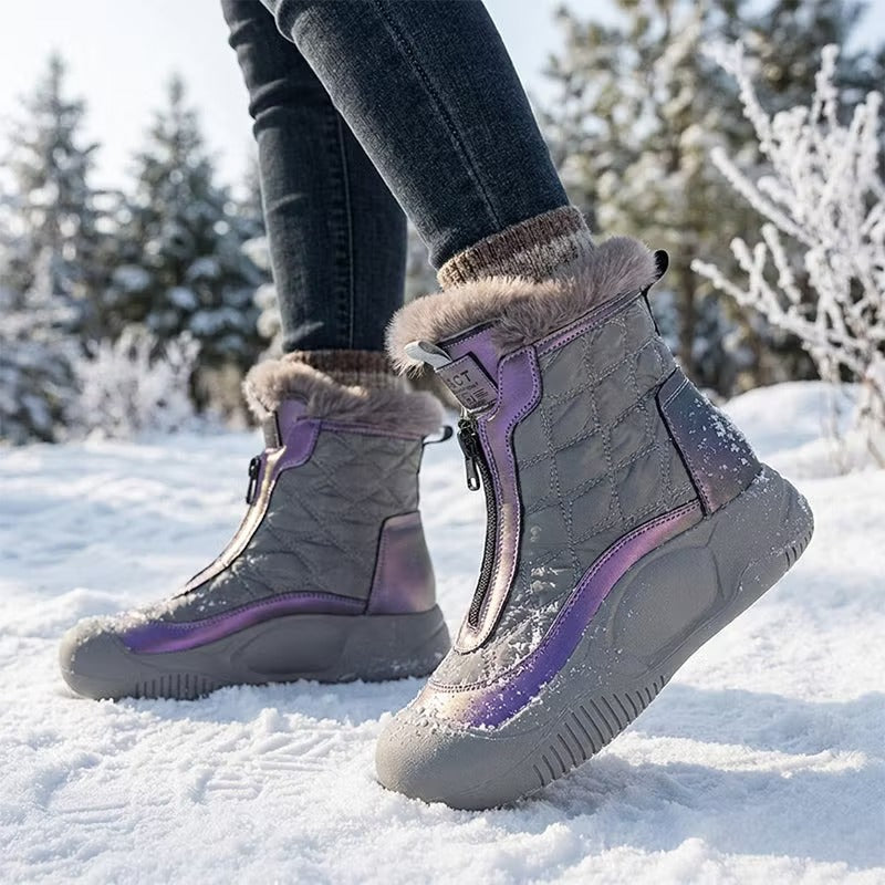 Ava — Bottes d’hiver rétro à doublure duveteuse — Amielle Paris