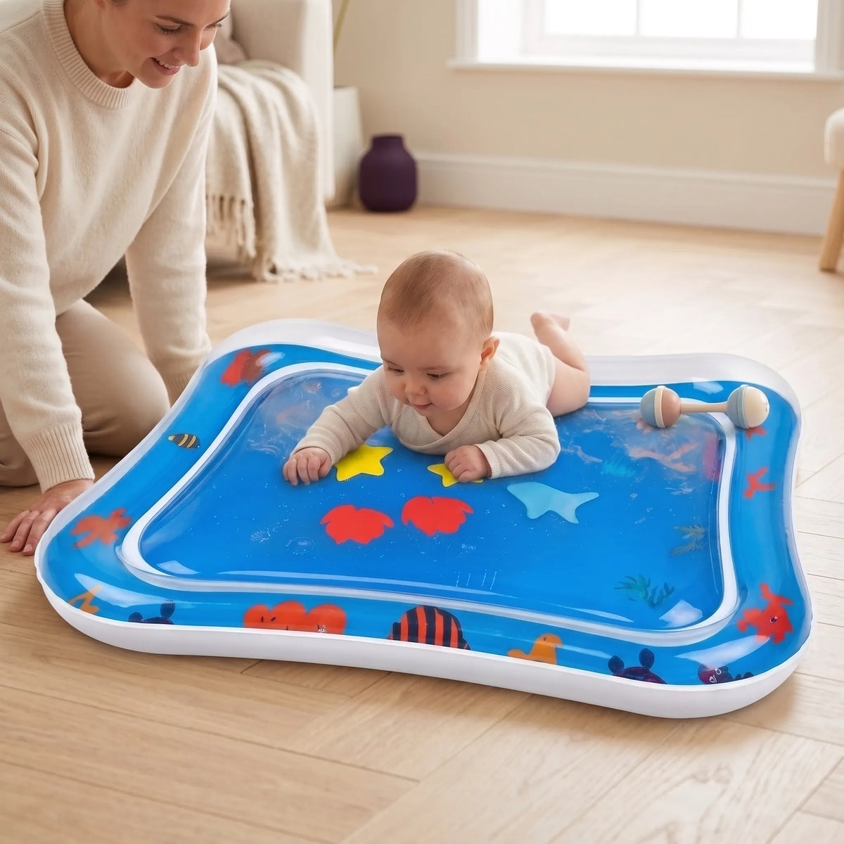 Tapis d’éveil à eau gonflable — 66 × 50 cm — vue 1