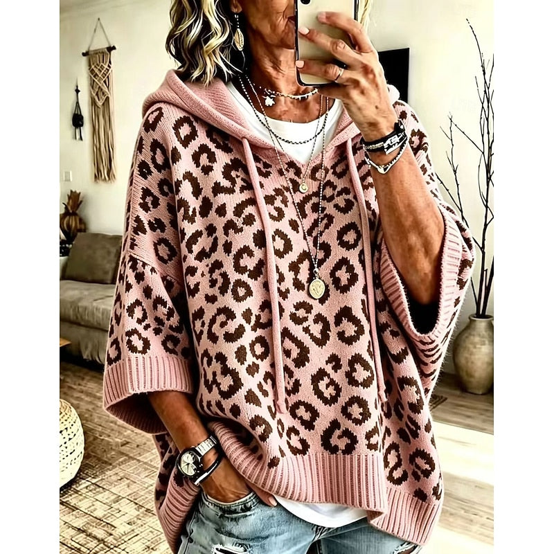 Rosalind | Sweat à capuche et imprimé léopard — Amielle Paris