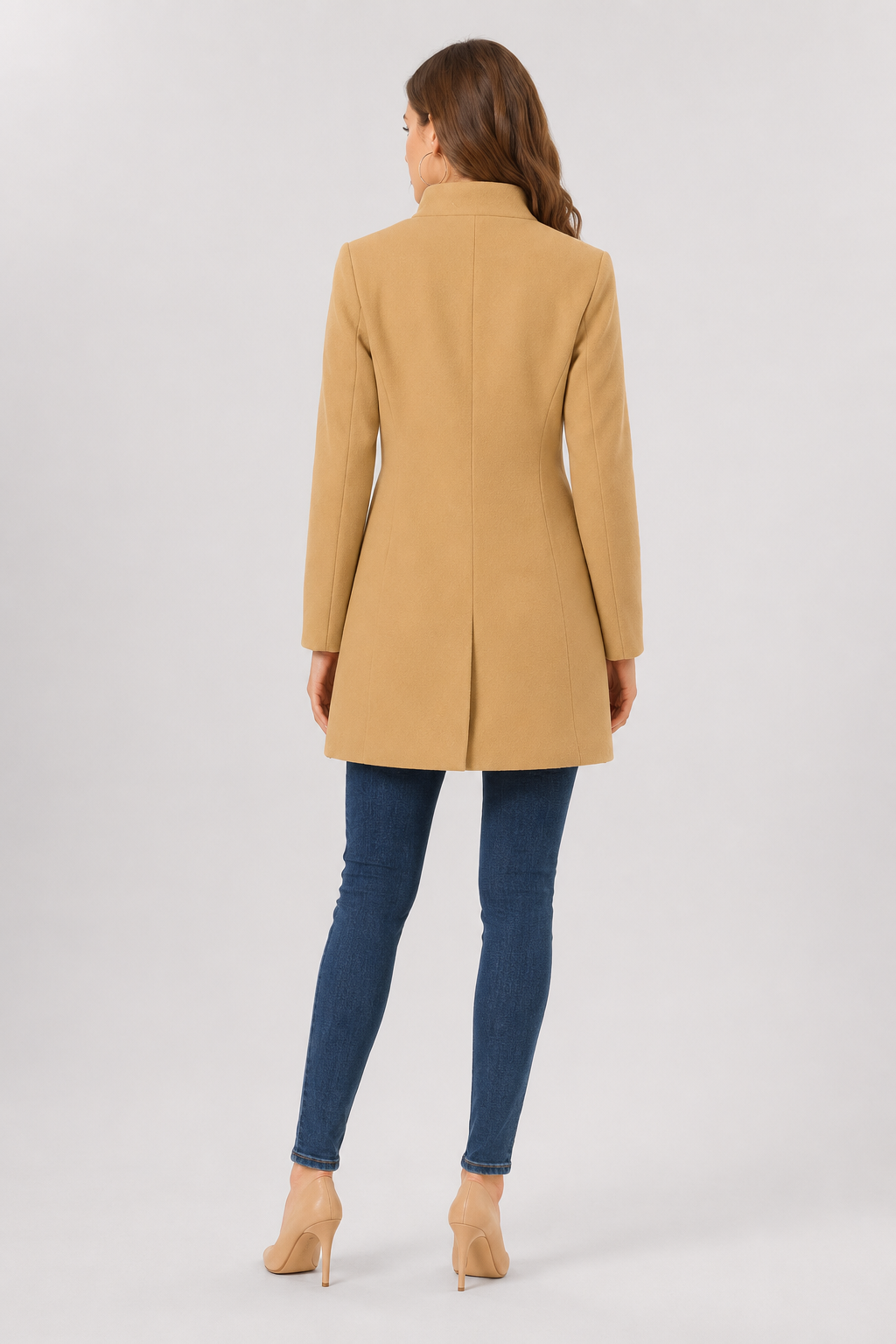 Manteau à col asymétrique — Camilla — Amielle Paris