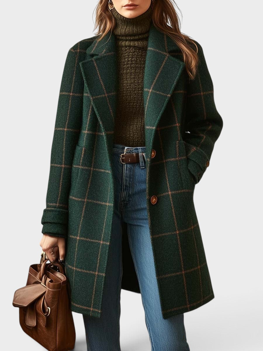 Mélissa | Manteau à carreaux
