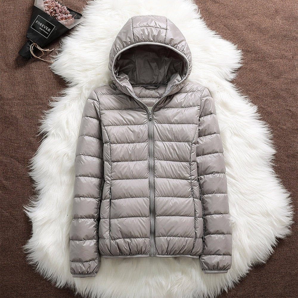 Sienna — Veste matelassée à capuche amovible — Amielle Paris