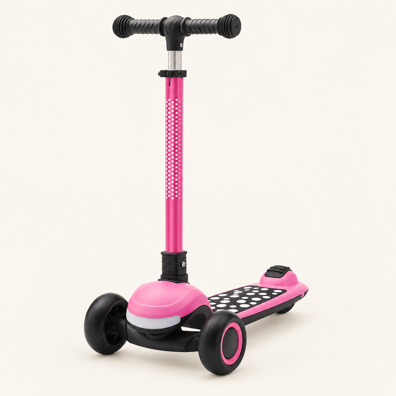 Trottinette enfant pliable à trois roues lumineuses — vue 1