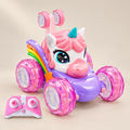 Voiture licorne télécommandée à roues lumineuses — vue 1