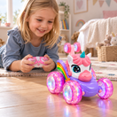Voiture licorne télécommandée à roues lumineuses — vue 2