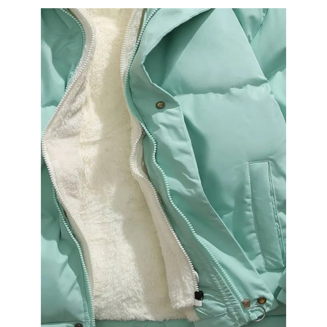 Lina — Veste matelassée à col haut — Amielle Paris