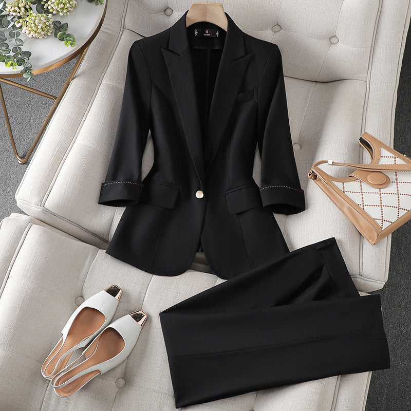 Ensemble veste de tailleur et pantalon coordonné — Amielle Paris