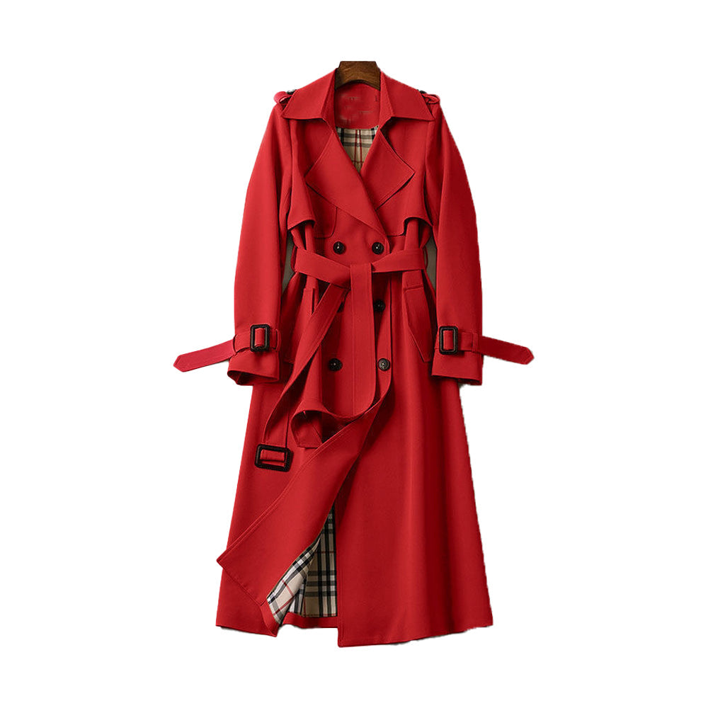Paige — Trench croisé à ceinture assortie — Amielle Paris