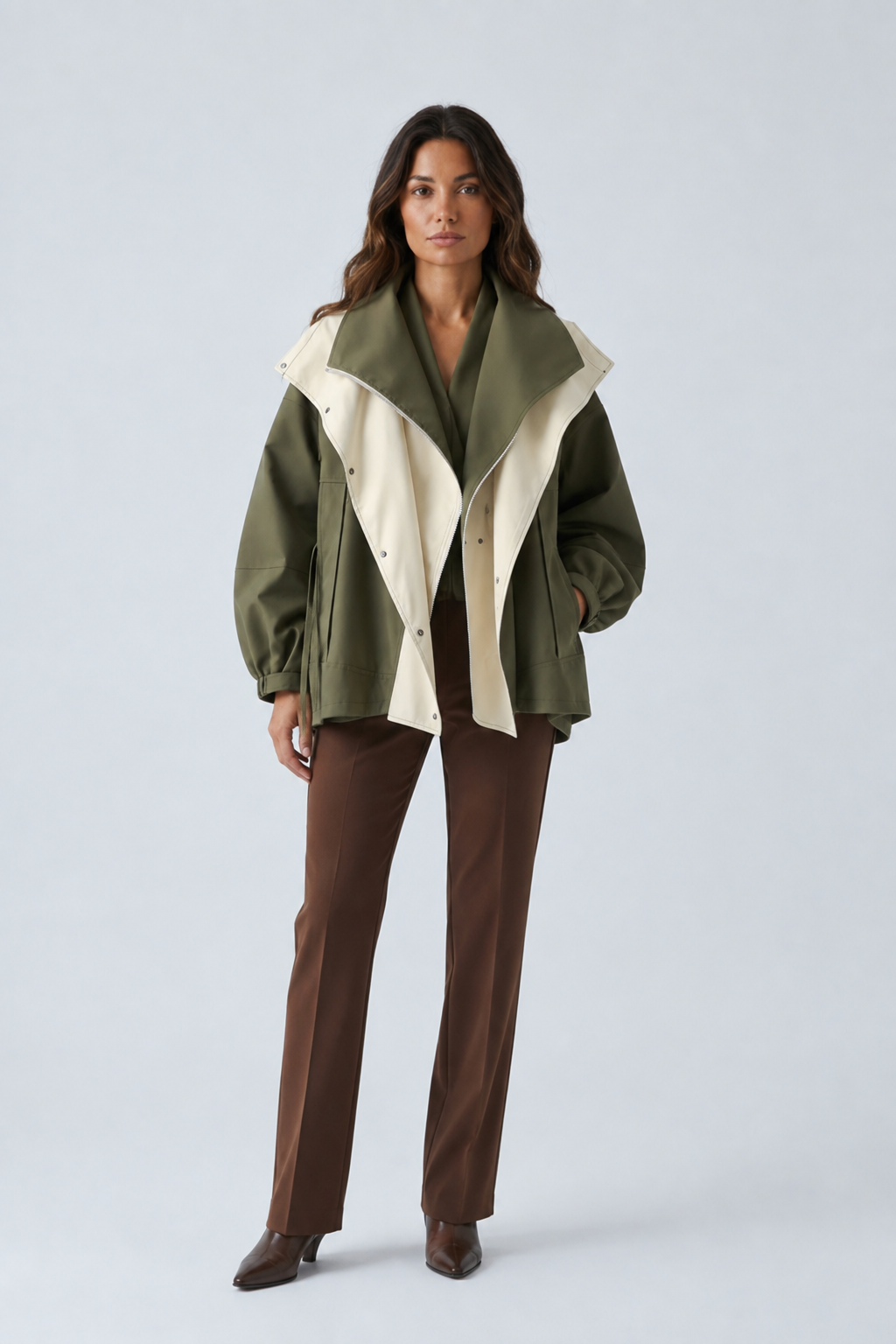Maisy — Veste ample à grand col châle — Amielle Paris