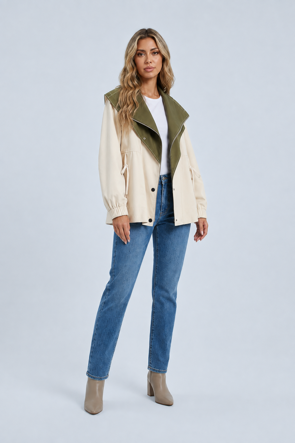 Maisy — Veste ample à grand col châle — Amielle Paris