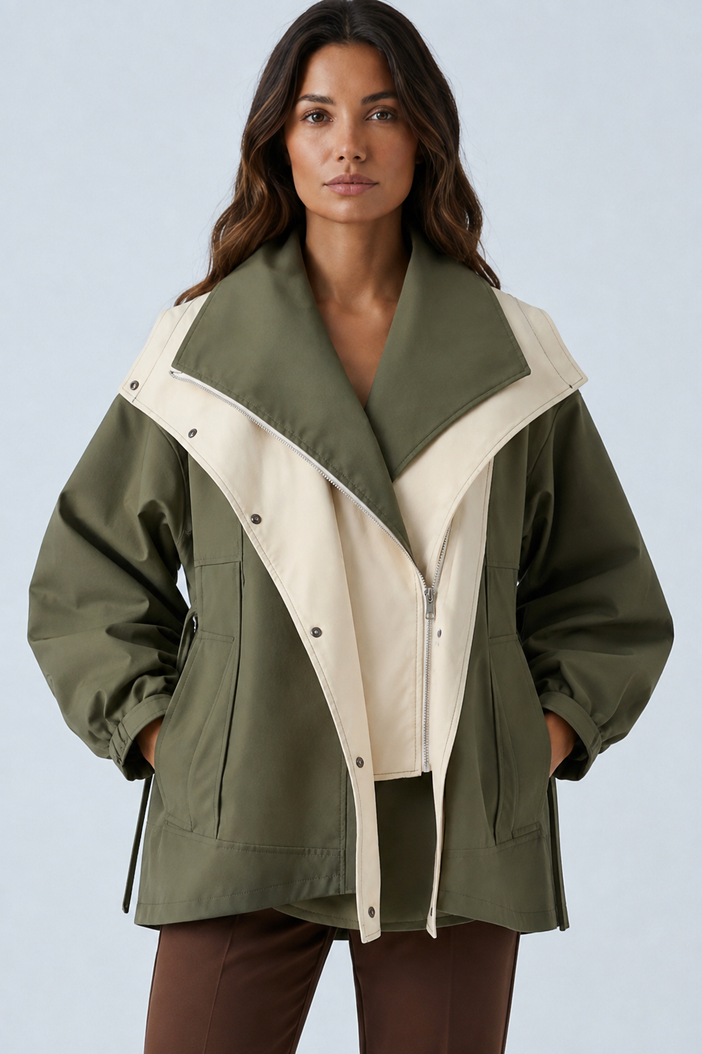 Maisy — Veste ample à grand col châle — Amielle Paris