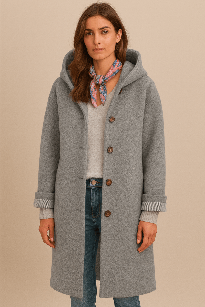 Felicity — Manteau mi-long boutonné — Amielle Paris