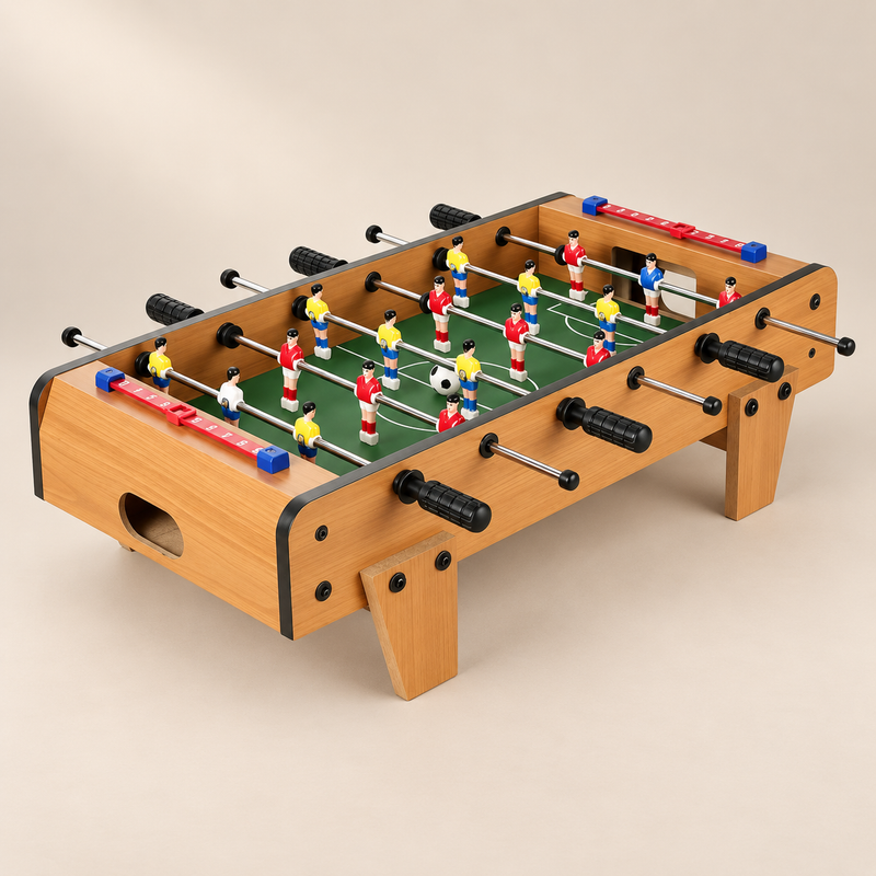 Mini-baby-foot de table — 50 × 25 × 16 cm — vue 1