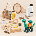 Coffret explorateur avec microscope et dinosaure à monter — vue 1