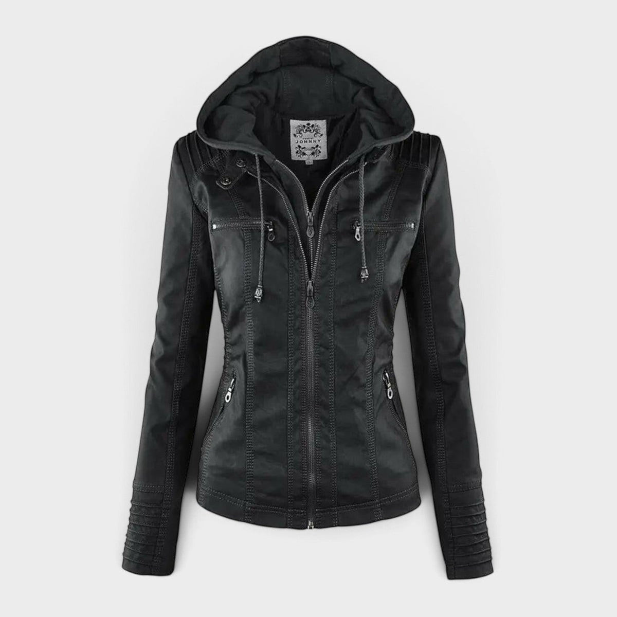 Olive | Veste à capuche amovible
