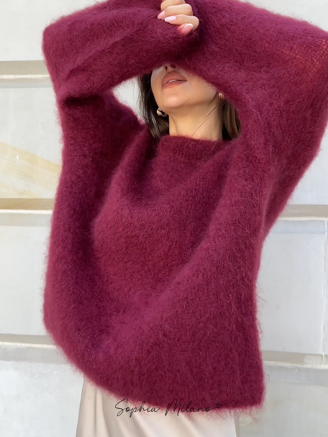 Fiona — Pull décontracté à col rond — Amielle Paris