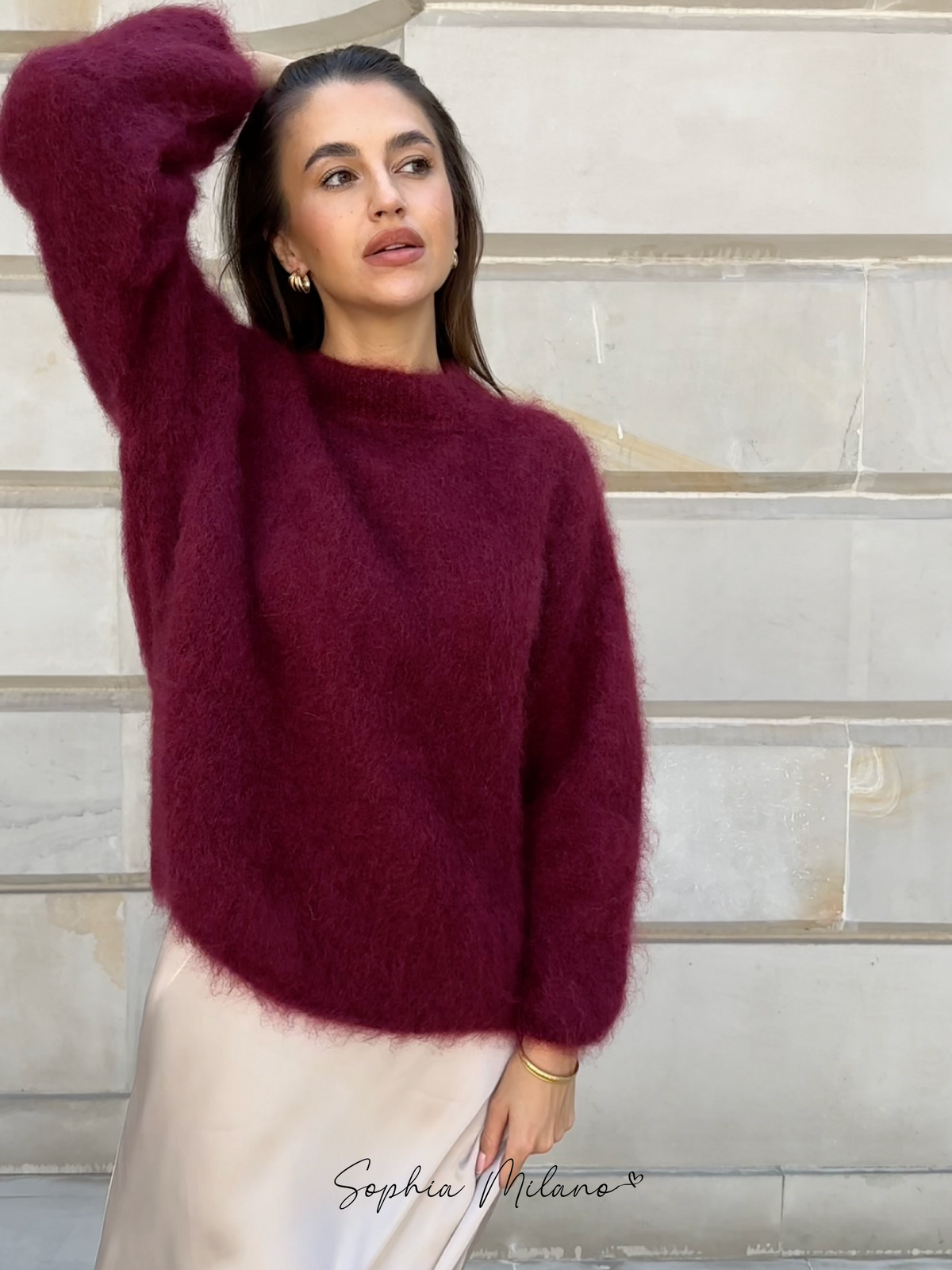 Fiona — Pull décontracté à col rond — Amielle Paris