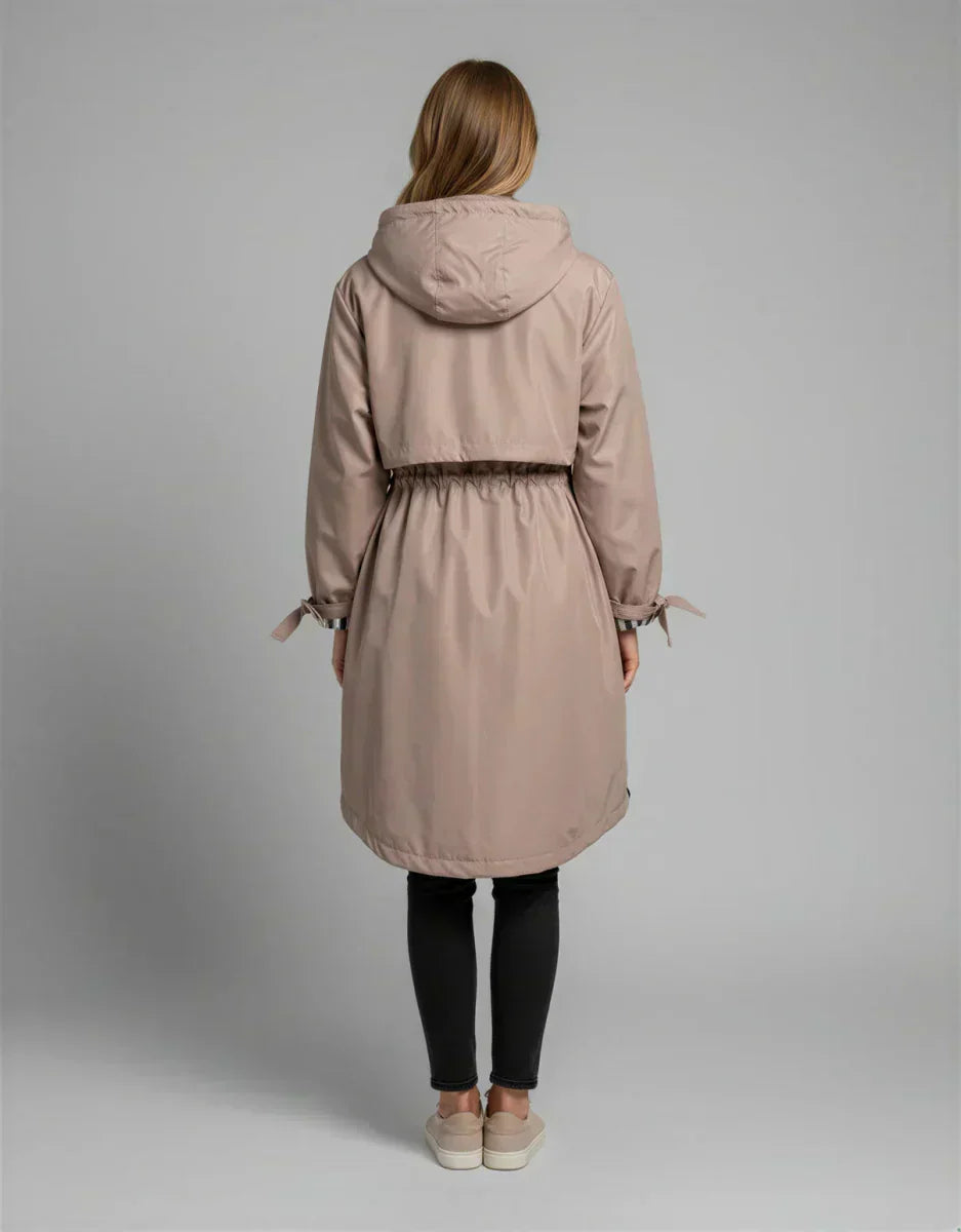 Amelia — Manteau zippé à capuche — Amielle Paris