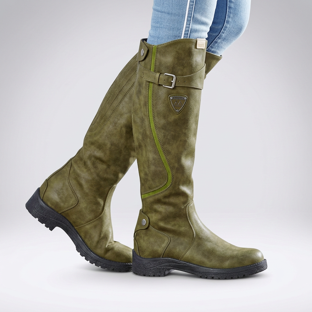 Bottes hautes à boucle ajustable — Amielle Paris