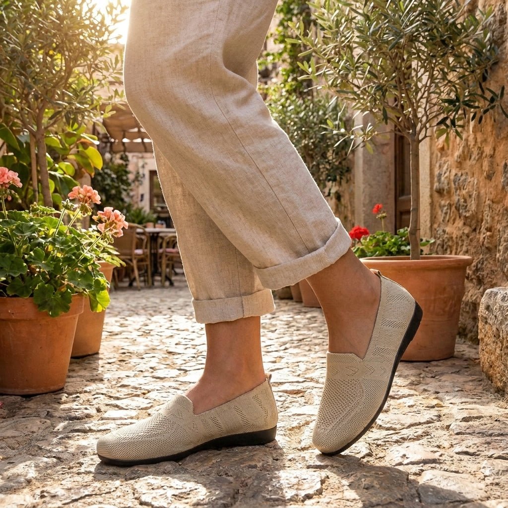 Mocassins en maille à bout rond — Amielle Paris