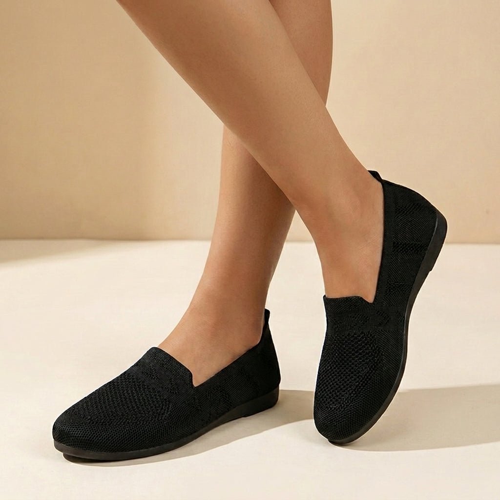 Mocassins en maille à bout rond — Amielle Paris