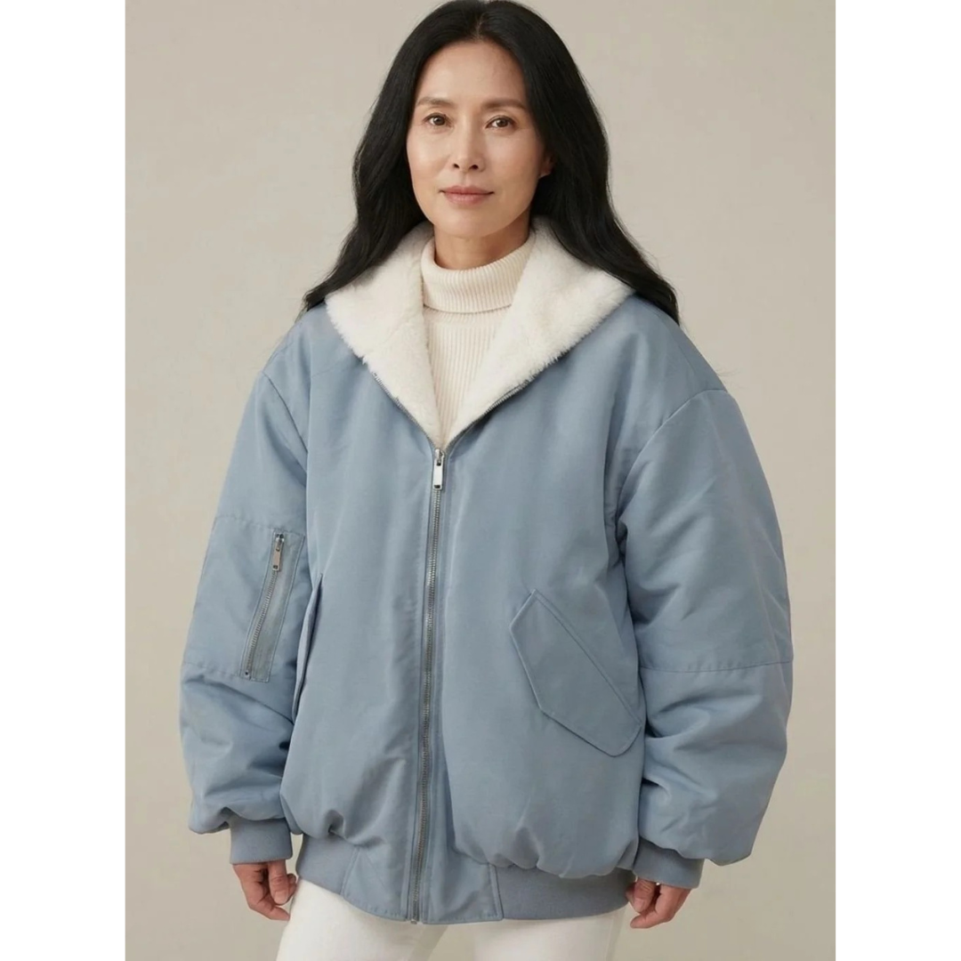 Liana — Blouson bomber décontracté à capuche — Amielle Paris
