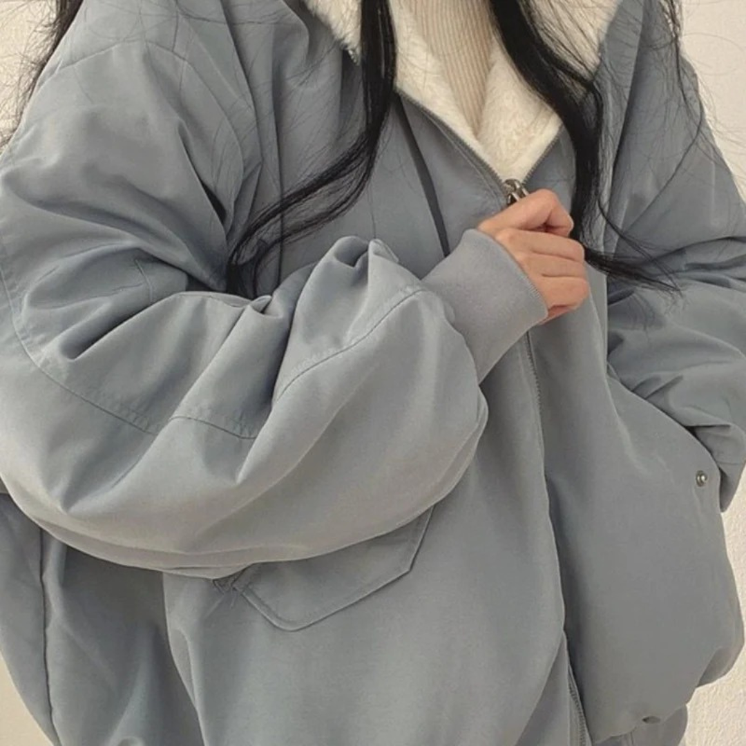 Liana — Blouson bomber décontracté à capuche — Amielle Paris