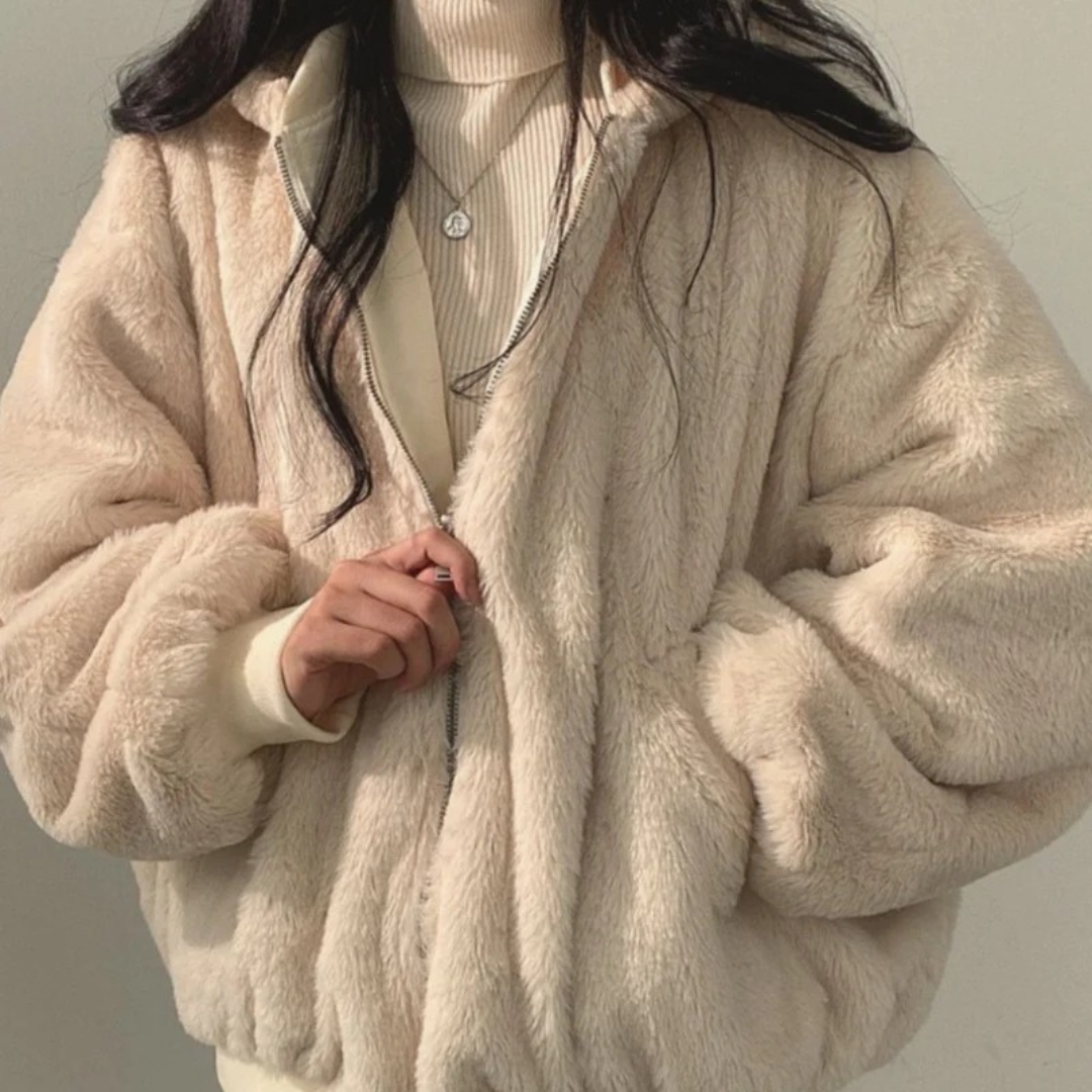 Liana — Blouson bomber décontracté à capuche — Amielle Paris