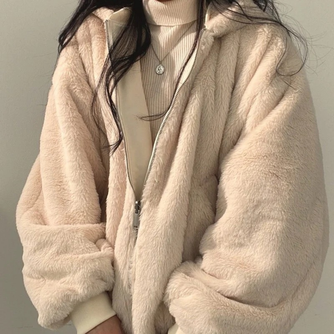 Liana — Blouson bomber décontracté à capuche — Amielle Paris