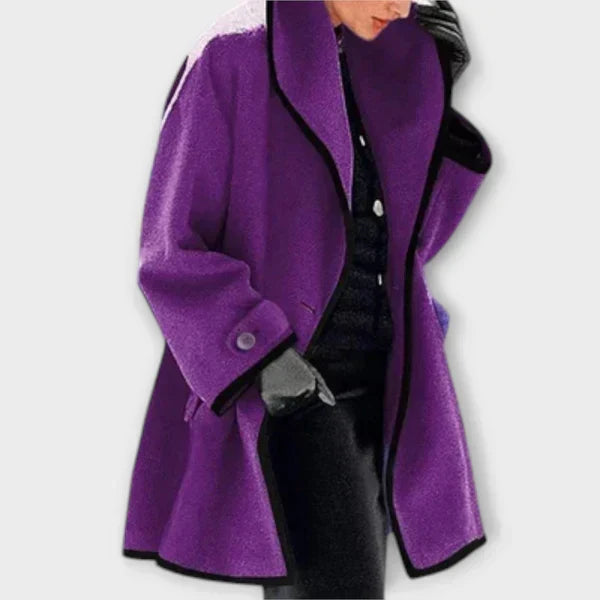 Manteau trapèze à col châle — Amielle Paris