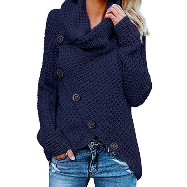 Pull à col bénitier et base asymétrique — Amielle Paris