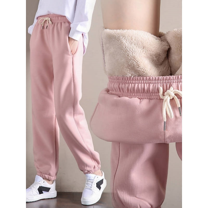 Pantalon de jogging polaire à taille haute — Amielle Paris