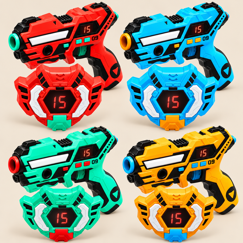 Jeu de laser tag rechargeable — 2 ou 4 joueurs — vue 1