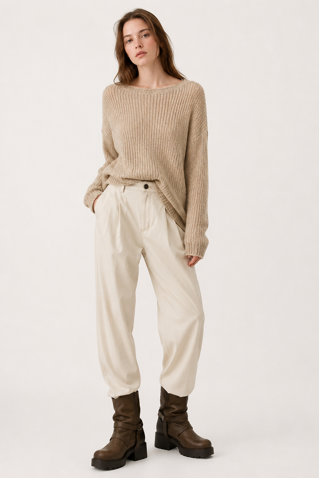 Bottines à plateforme crantée Victoire — Amielle Paris