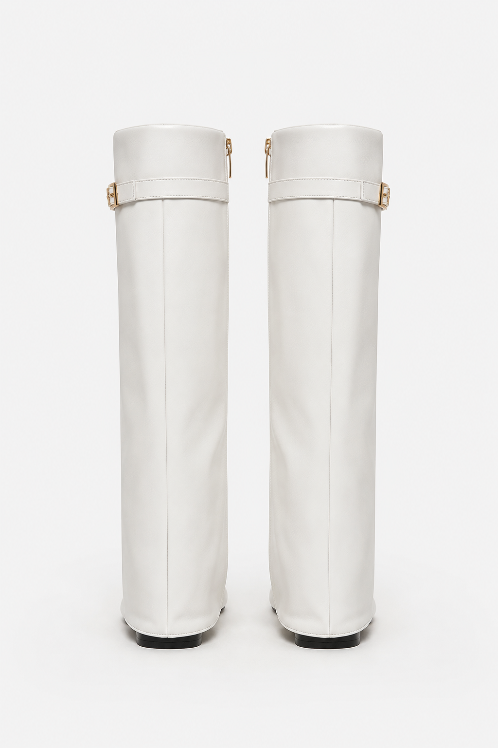 Bottes hautes compensées à rabat Marion — Amielle Paris