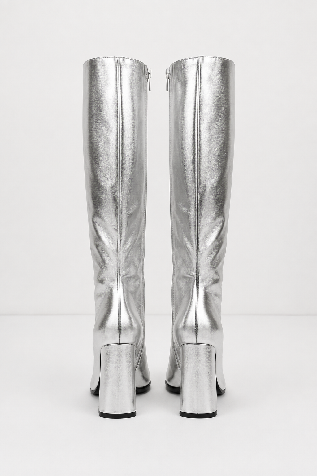 Bottes hautes métallisées Gabrielle — Amielle Paris