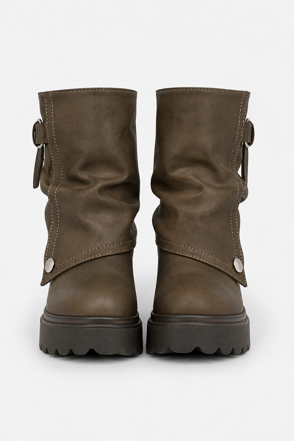 Bottines à plateforme crantée Victoire — Amielle Paris