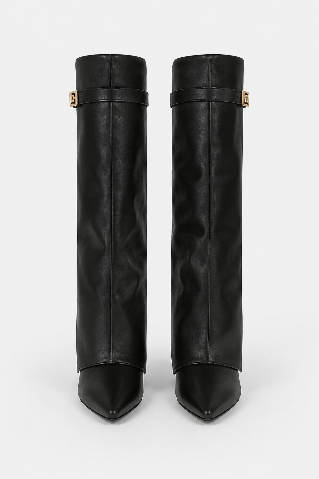 Bottes hautes compensées à rabat Marion — Amielle Paris
