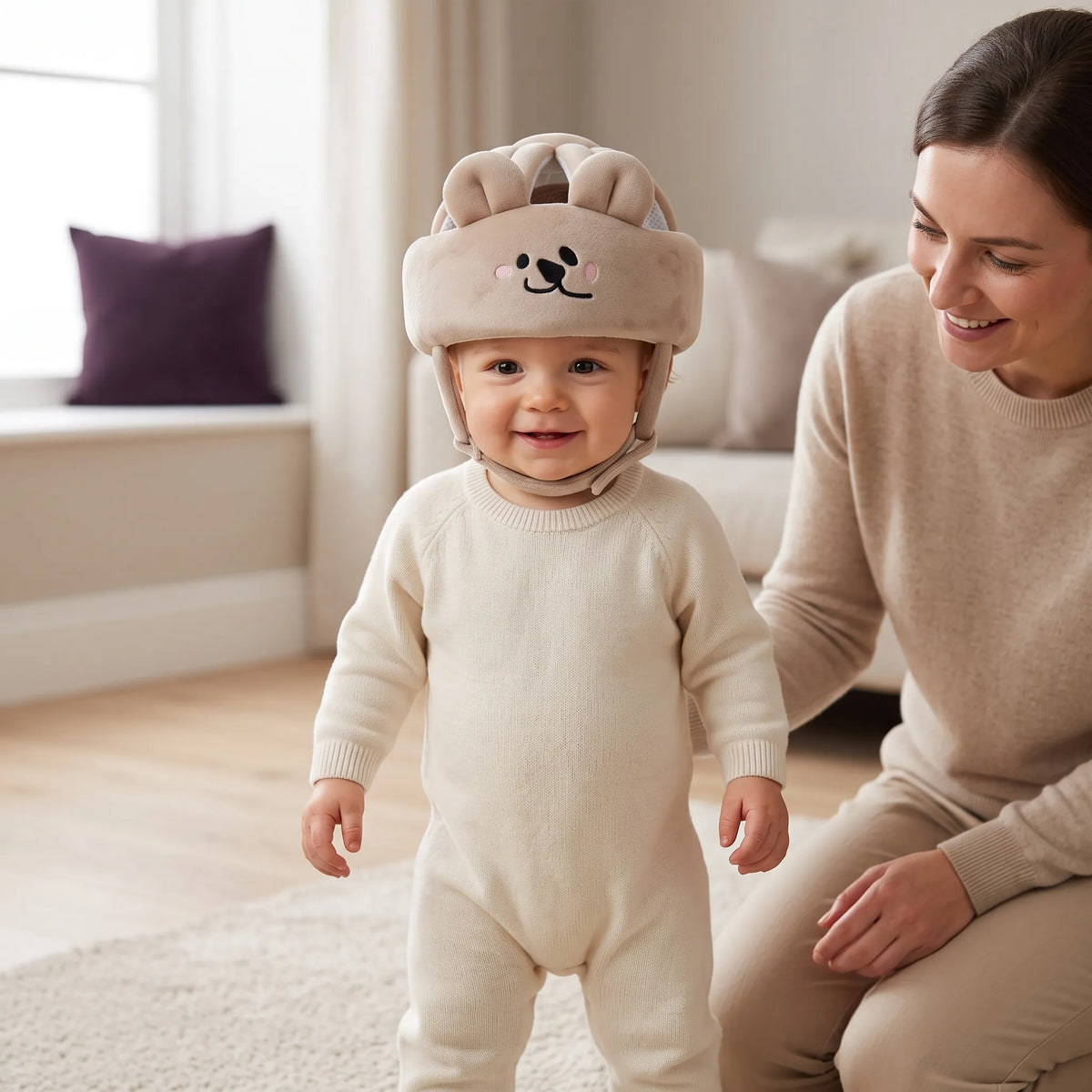 Casque bébé souple rembourré à réglage ajustable — vue 3