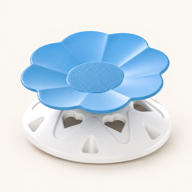 Siège pivotant enfant à assise fleur — Rotation 360° — vue 1