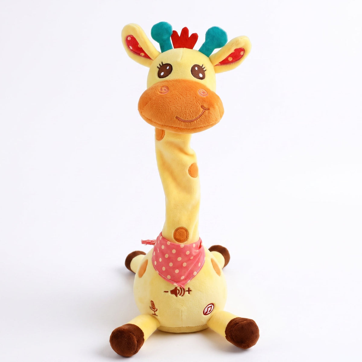Peluche girafe musicale qui danse et répète — vue 2